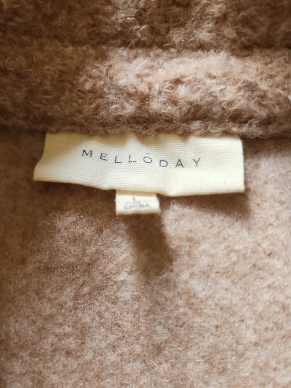 MELLODAY Beige Teddy Jacket